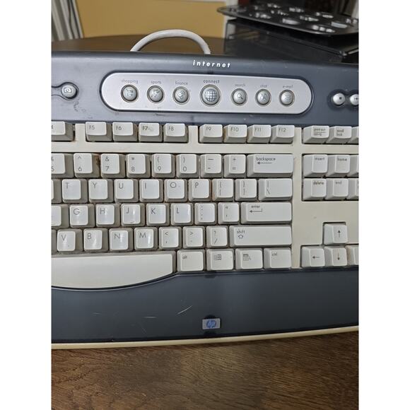 HP 5308 USB Keyboard Wired w Multimedia Buttons VTG Original-Works! - Picture 6 of 16